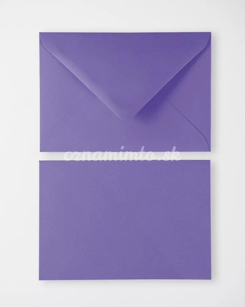 Fialové obálky C6 1/4