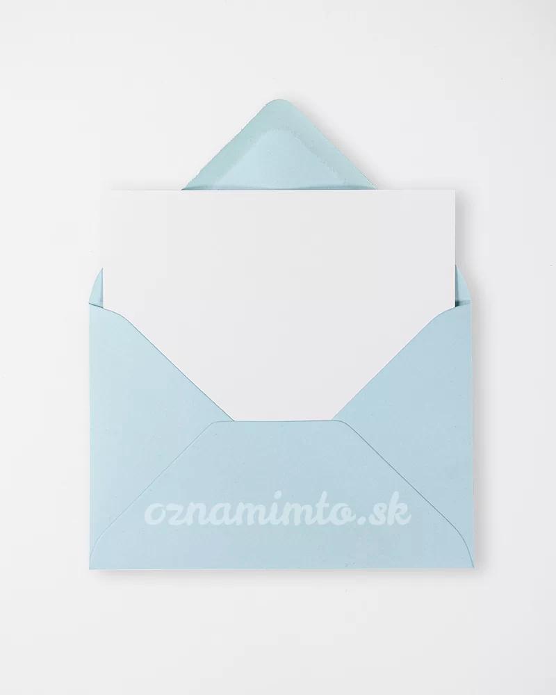 Pastelově světle modré obálky C6 2/4