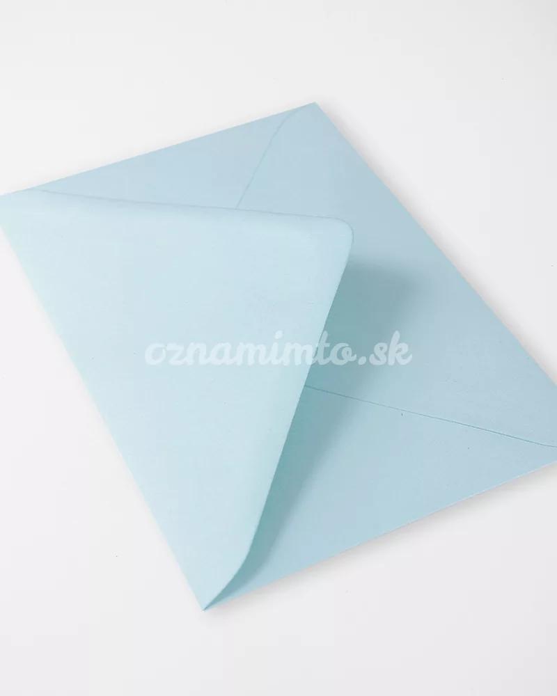 Pastelově světle modré obálky C6 1/4