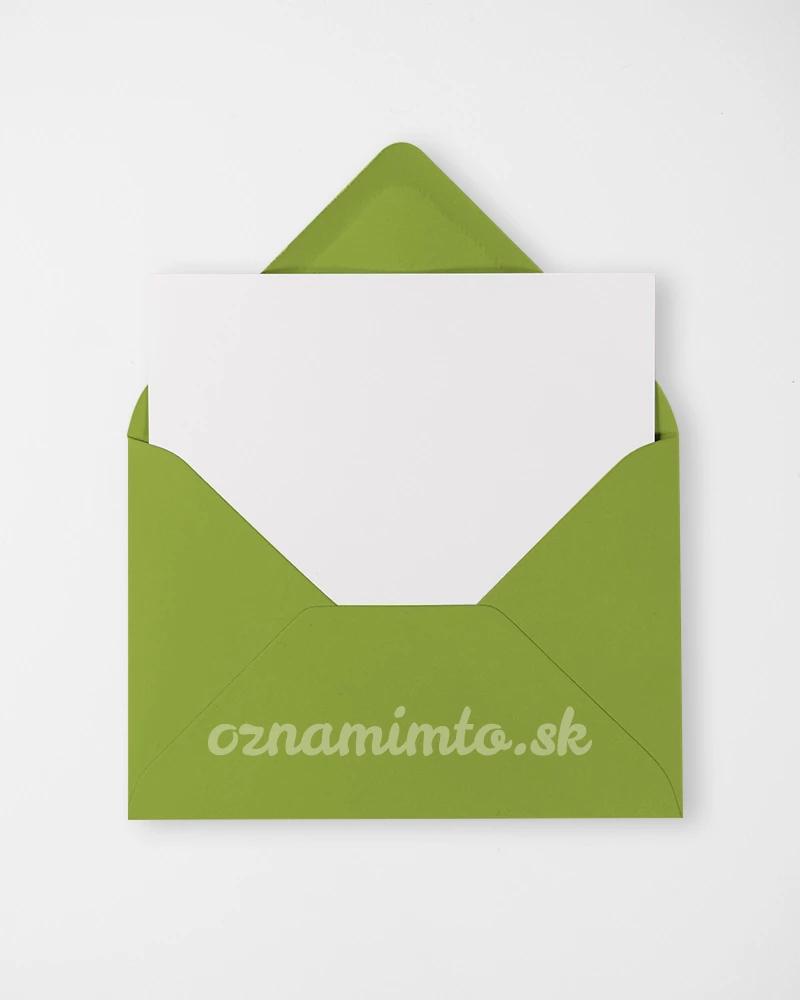 Světle zelené obálky C6 1/4