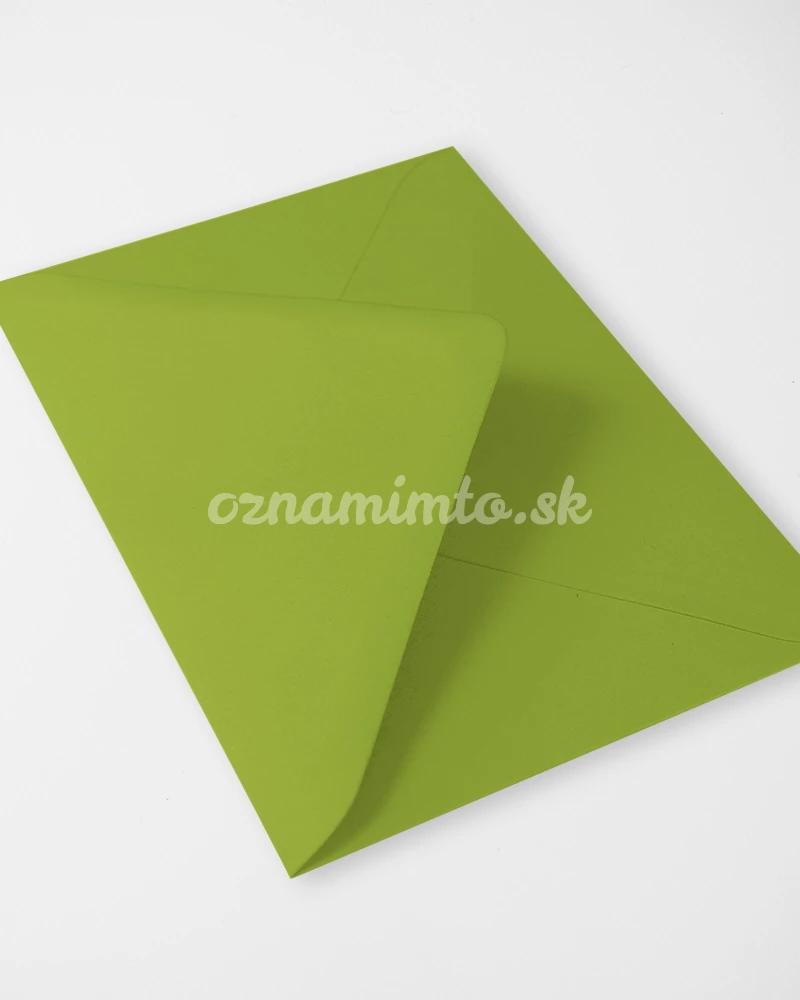 Světle zelené obálky C6 3/4