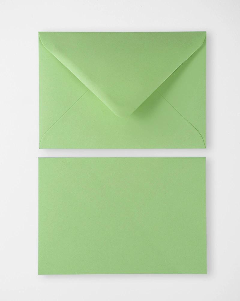 Pastelově zelené obálky C6 2/4