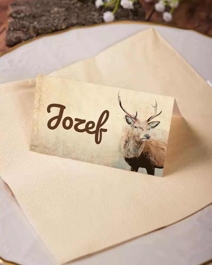 Jmenovky na oslavu Myslivec 2/3