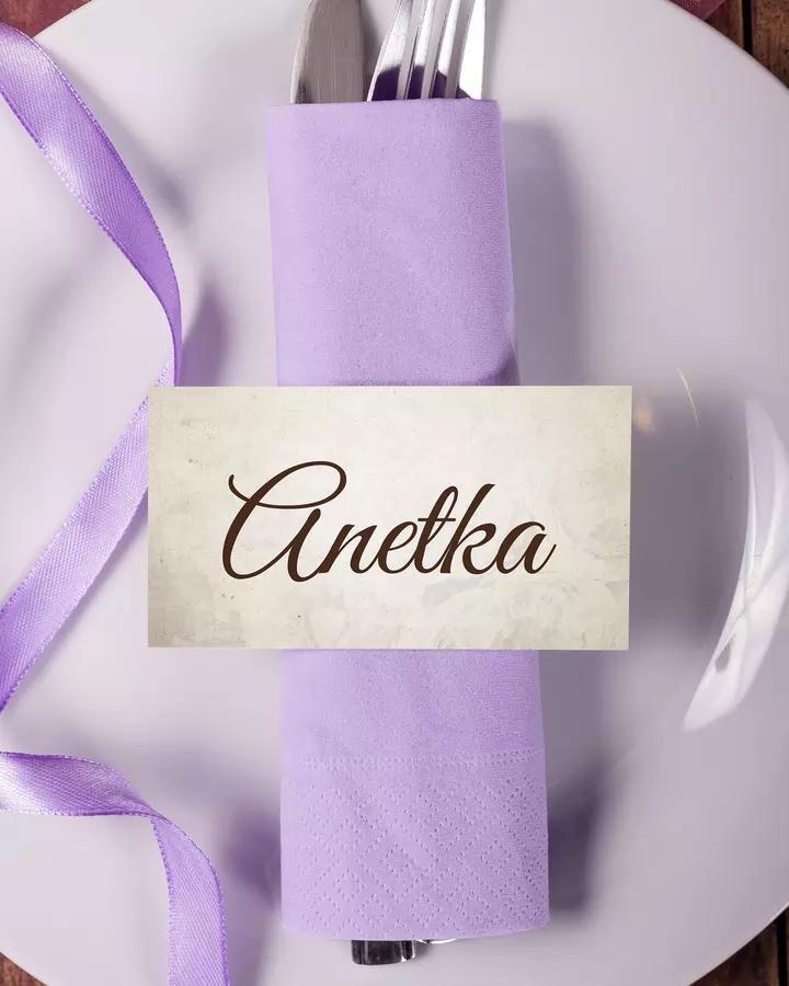 Jmenovky na oslavu Vintage motiv 1/3