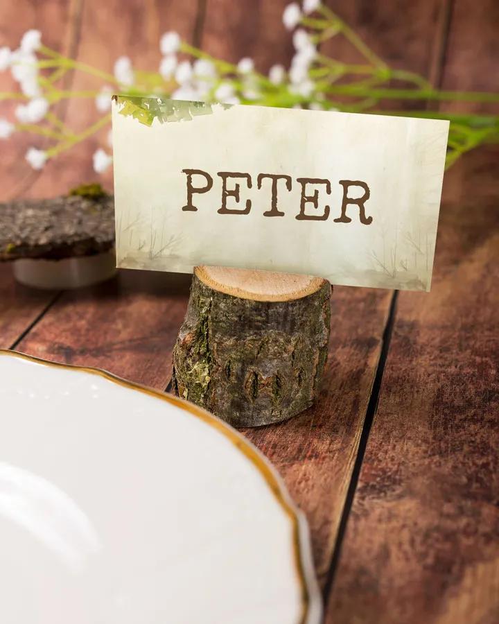 Jmenovky na oslavu Lovecký posed 5/6