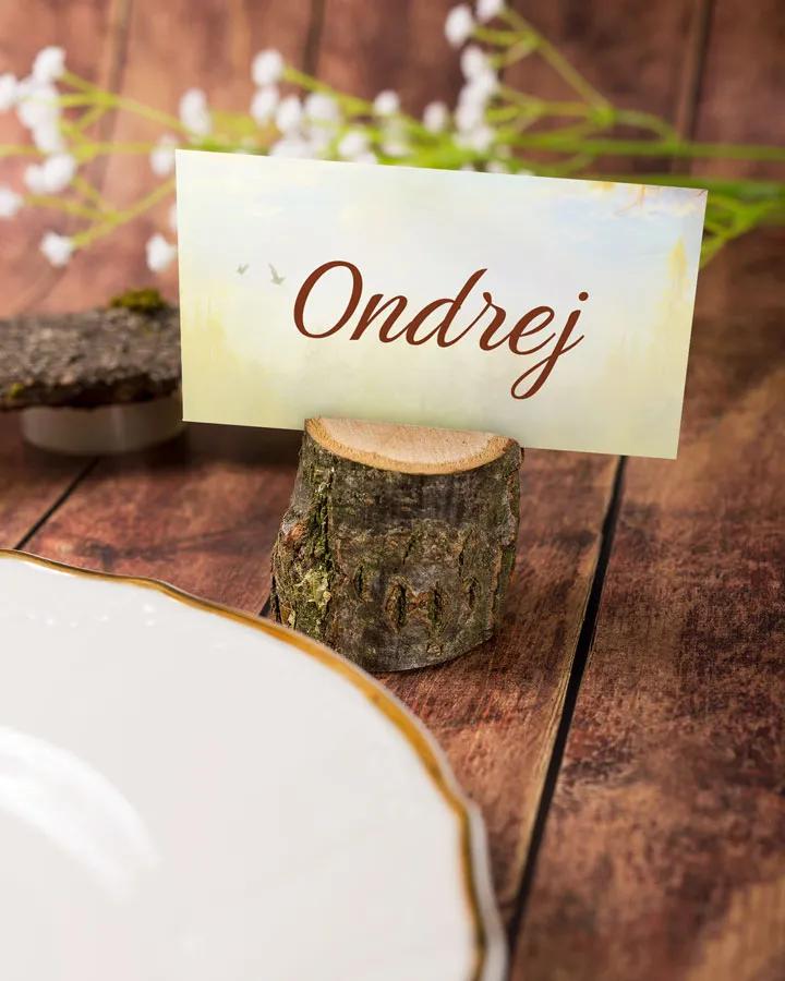 Jmenovky na oslavu Lesní chata 5/6