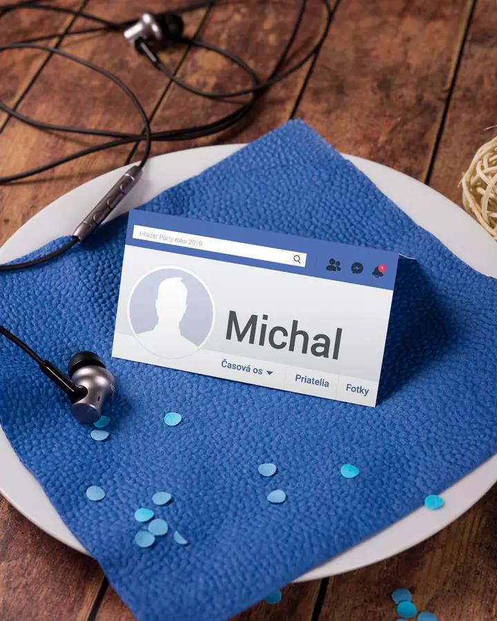 Jmenovky na oslavu Facebook Event 1/2