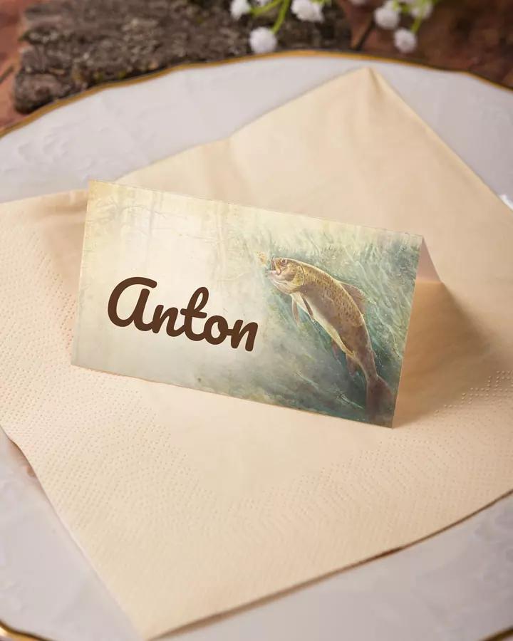 Jmenovky na oslavu Rybář 2/3