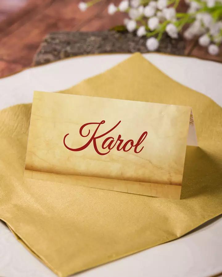 Jmenovky na oslavu Starý svitek 2/3