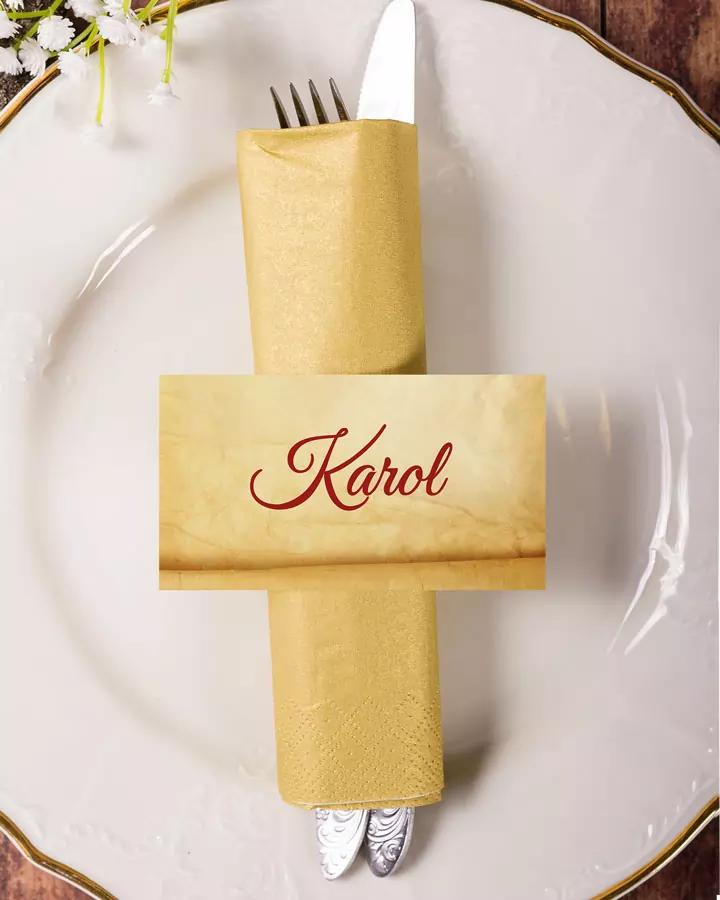 Jmenovky na oslavu Starý svitek 1/3