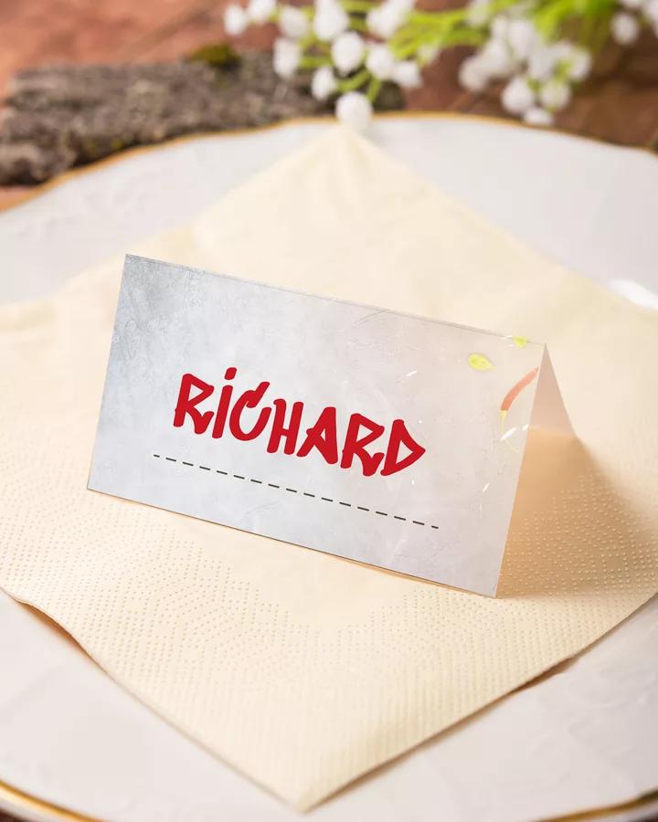 Jmenovky na oslavu Grilovačka II. 6/7