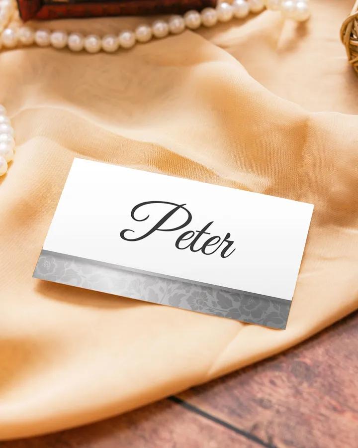 Jmenovky na oslavu Stříbrná růže 1/2