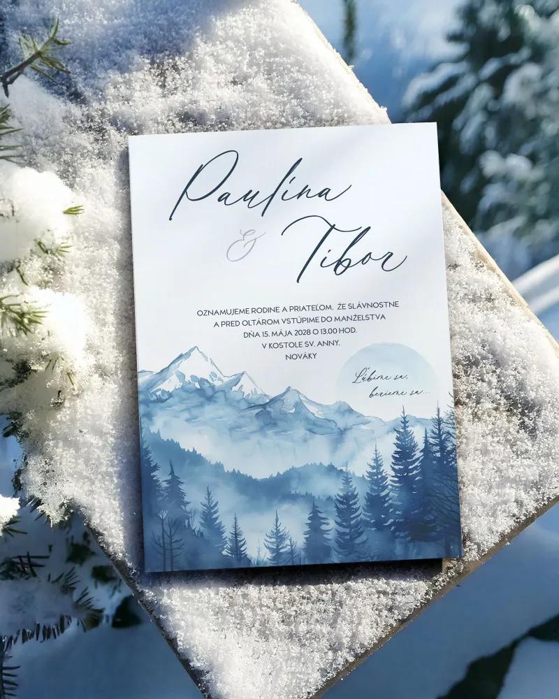 Svatební oznámení - Ticho z hor 1/2
