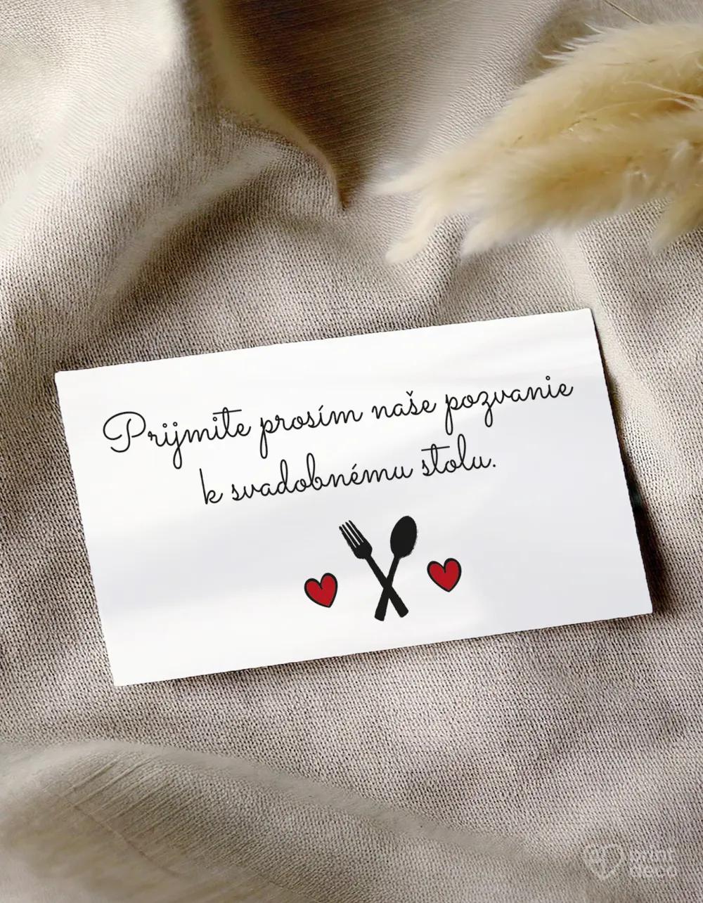 Jednoduché svadobné pozvánky v kraft štýle 1/3