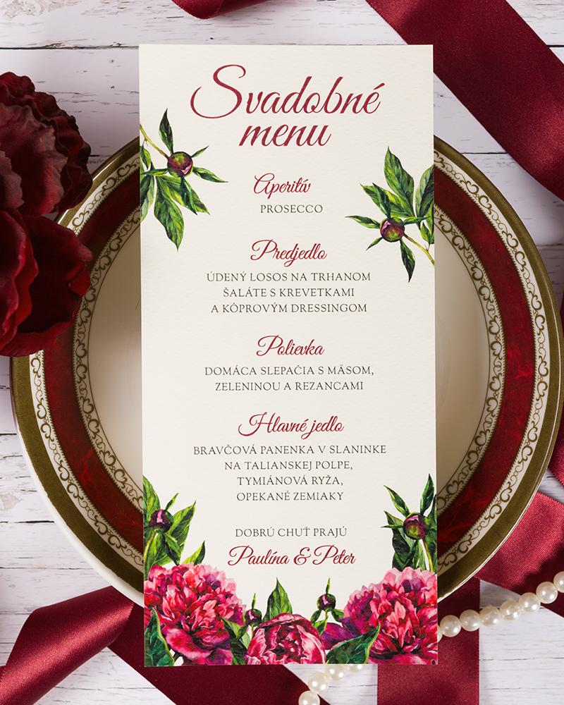 Svadobné menu Pivonky 1/5