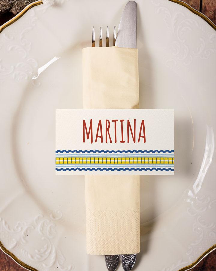 Svatební jmenovky s lidovým motivem IV. 3/4