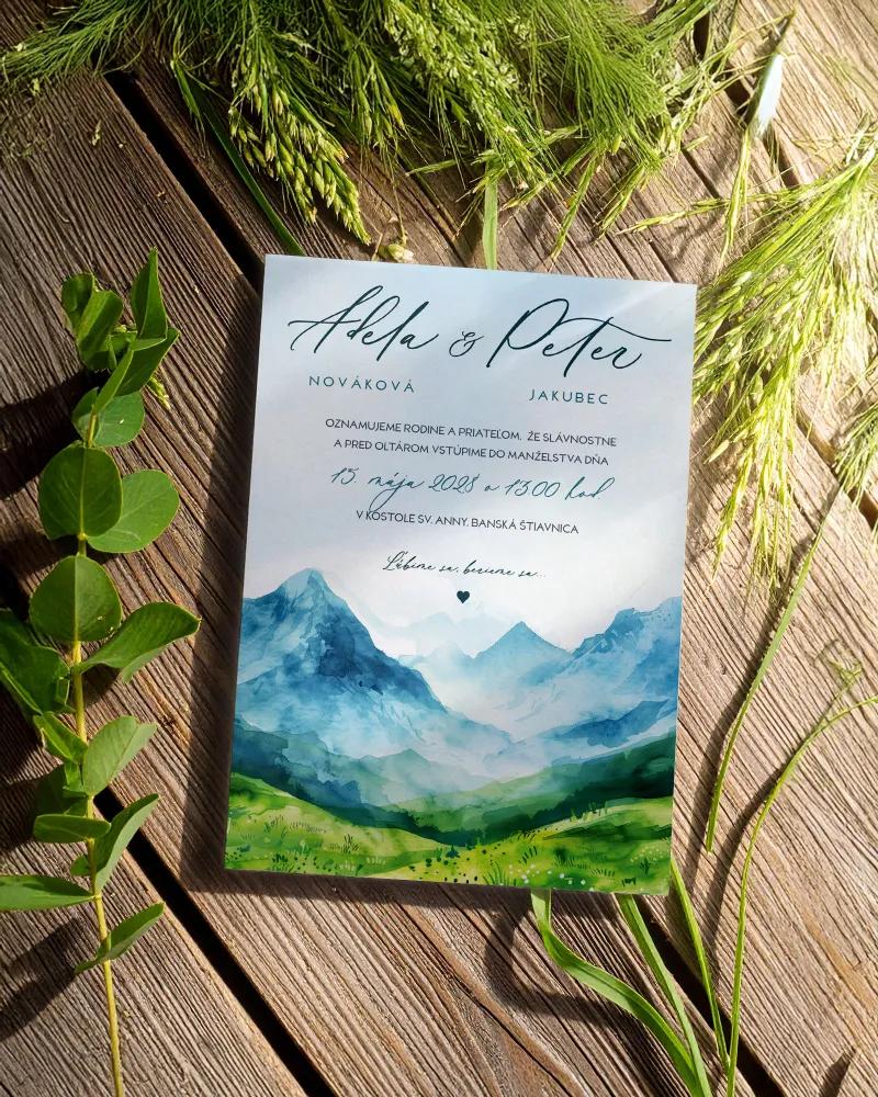 Svatební oznámení - Láska z hor V 1/2