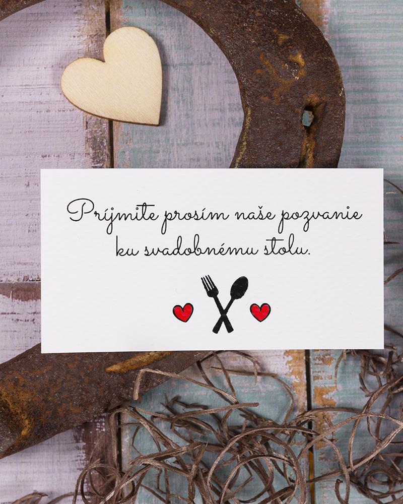 Jednoduché svadobné pozvánky v kraft štýle 1/3