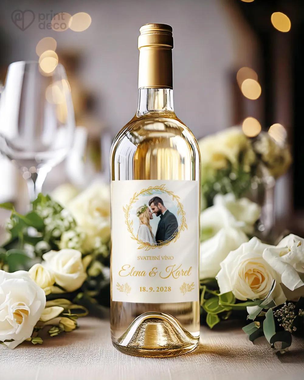Svatební etikety s fotografií – Zlatá chvíle 1/2