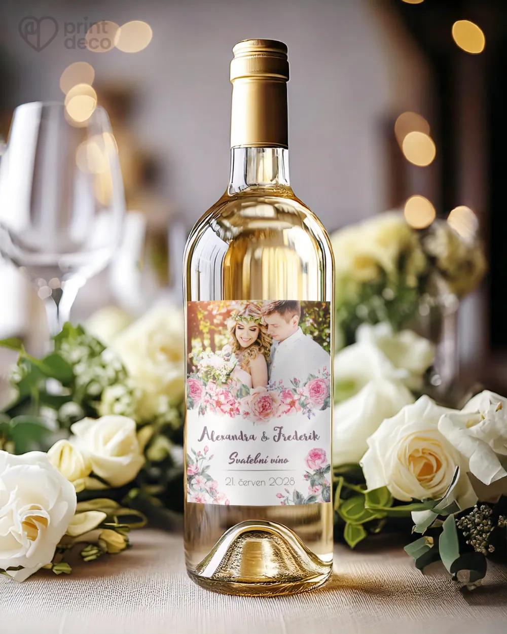 Svatební etikety s fotografií – Zahrada lásky 1/2