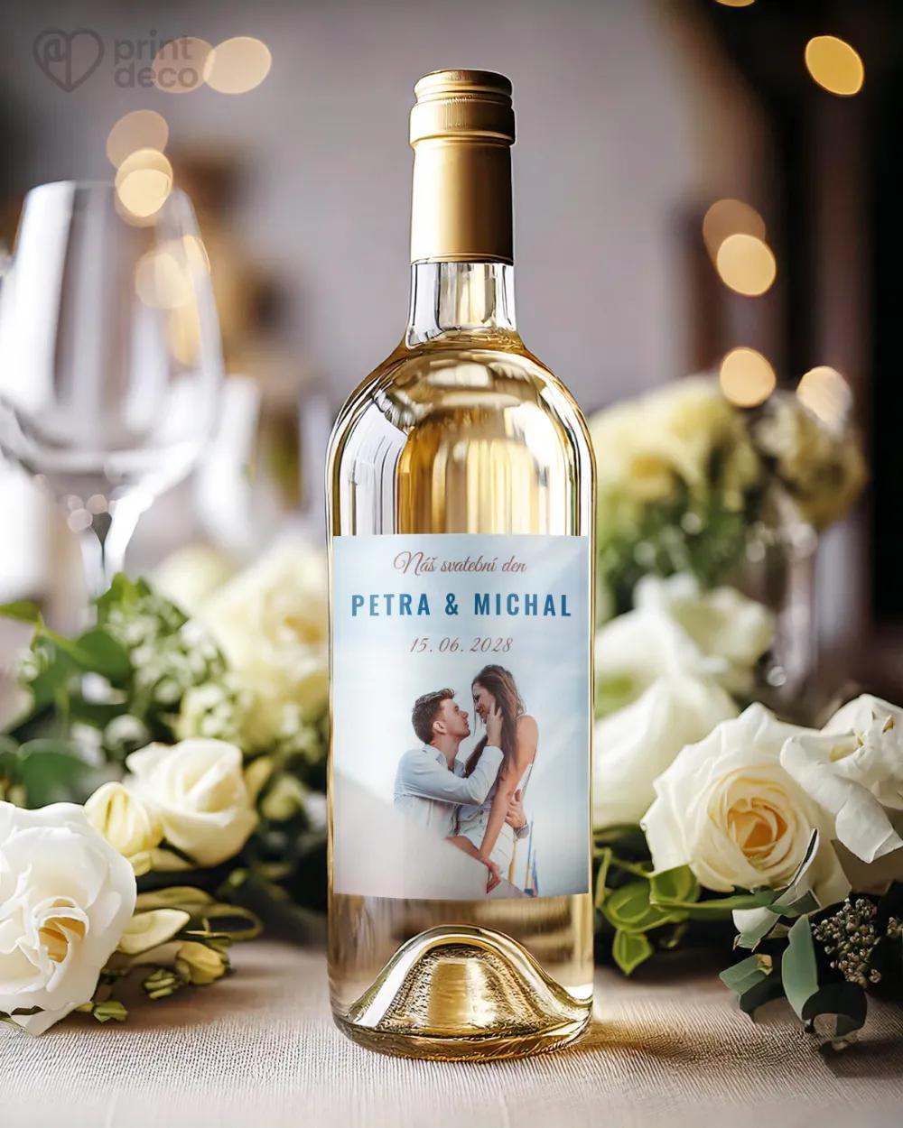 Svatební etikety s fotografií – Čistá láska 1/2