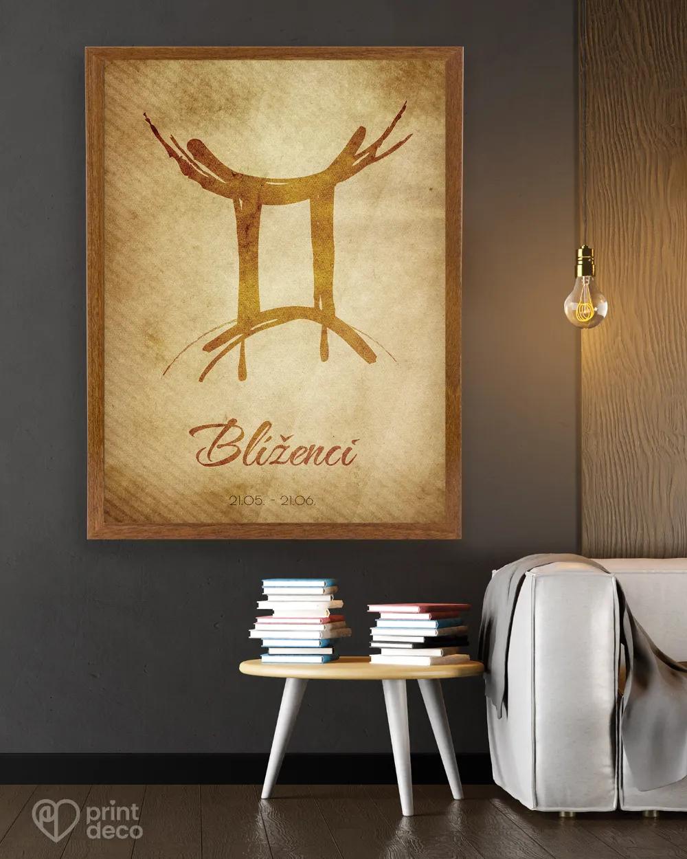 Plakát se znamením Blíženci - motiv 1 2/3