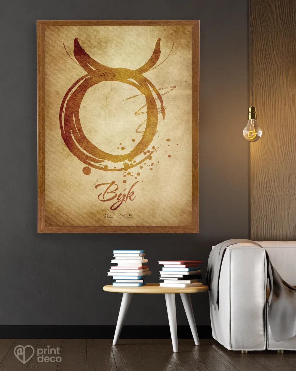 Plakát se znamením Býk - motiv 1 2/3