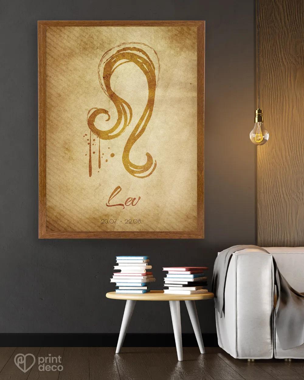 Plakát se znamením Lev - motiv 1 2/3