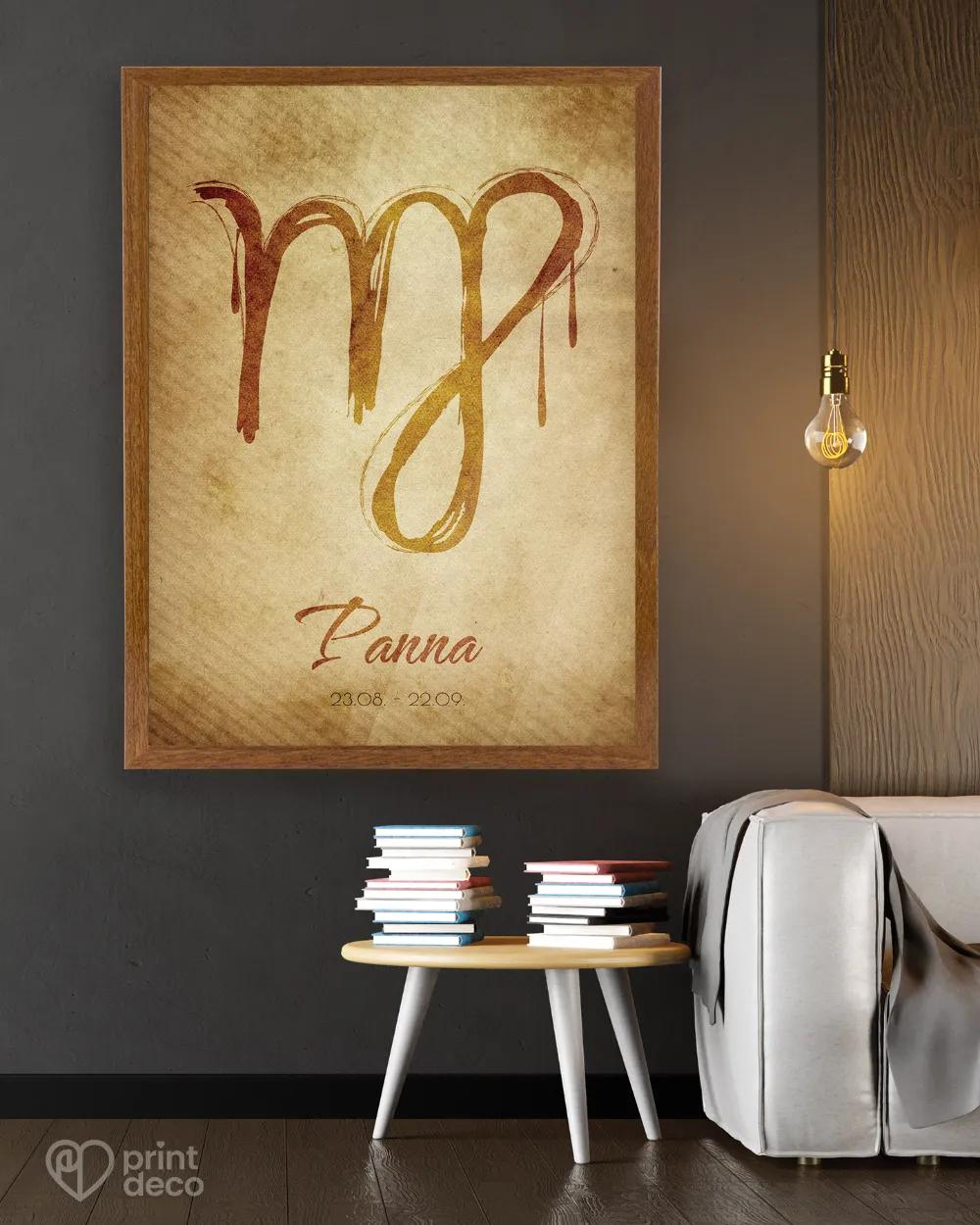 Plakát se znamením Panna - motiv 1 2/3