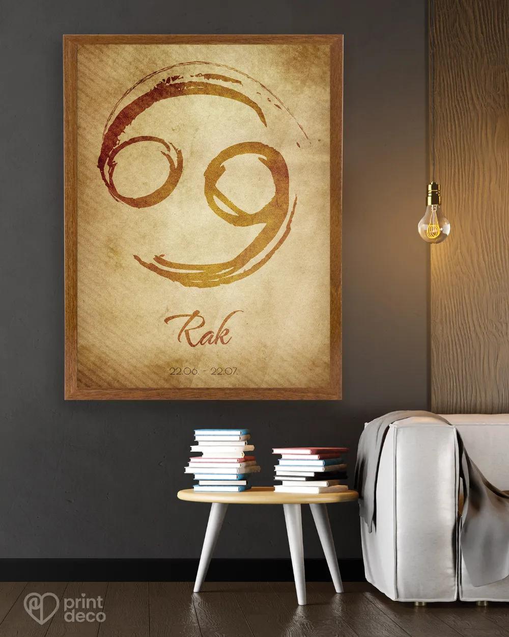 Plakát se znamením Rak - motiv 1 2/3