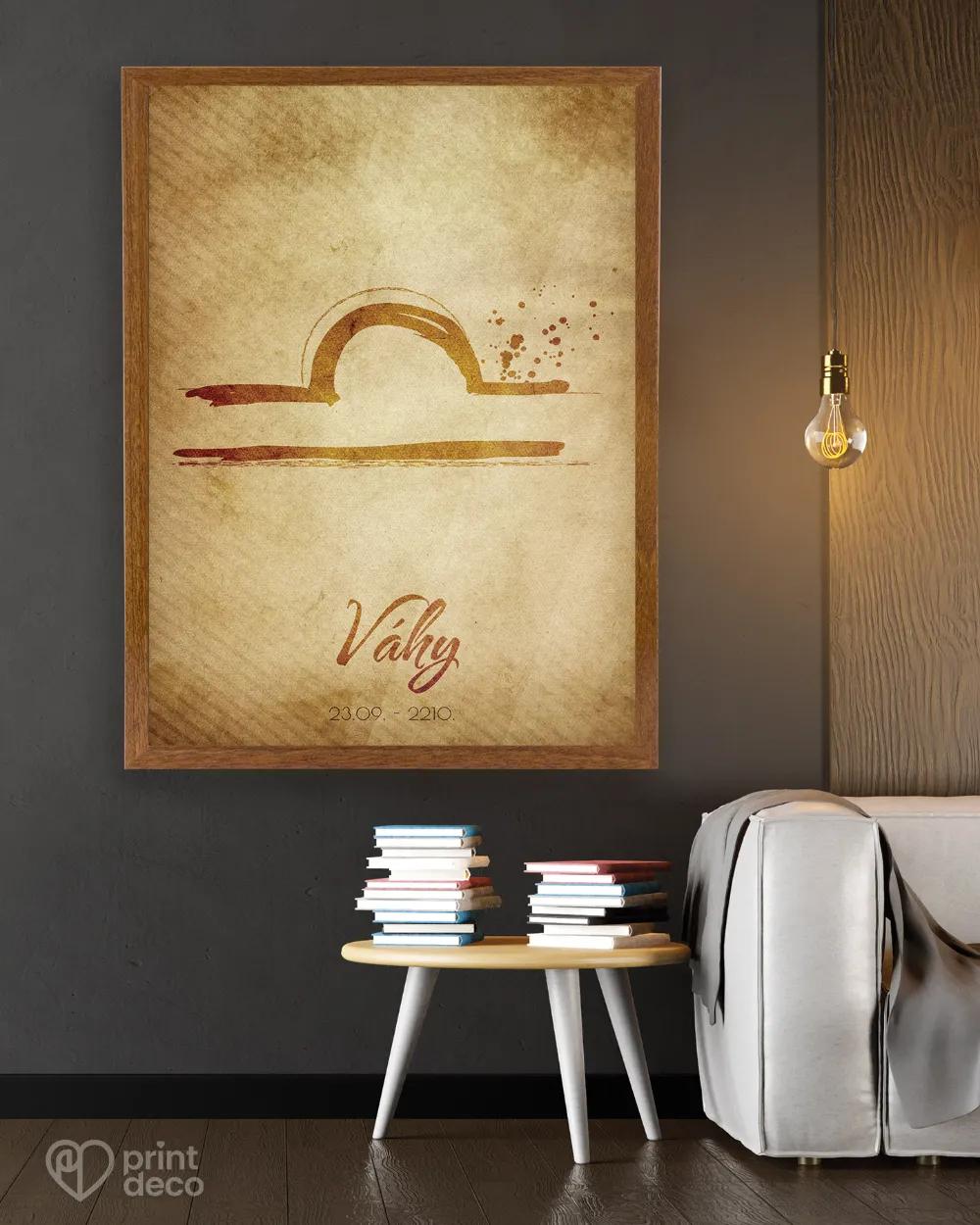 Plakát se znamením Váhy - motiv 1 2/3