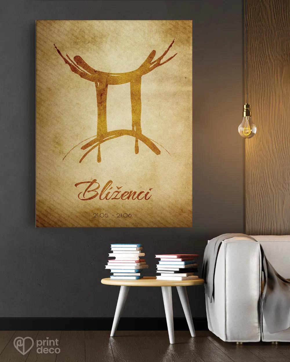 Plakát se znamením Blíženci - motiv 1 1/3