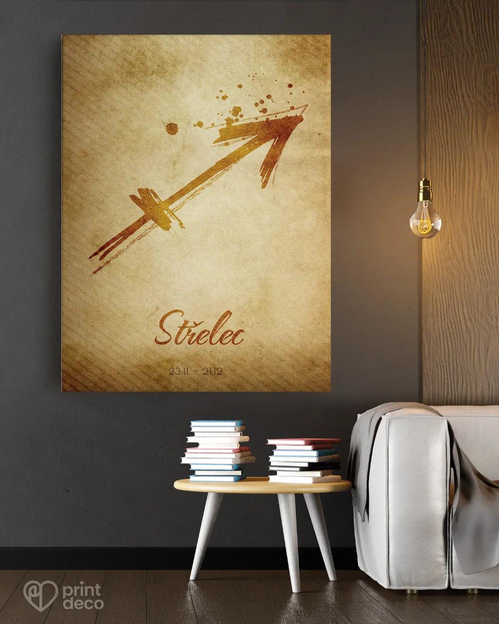 Plakát se znamením Střelec - motiv 1 1/3