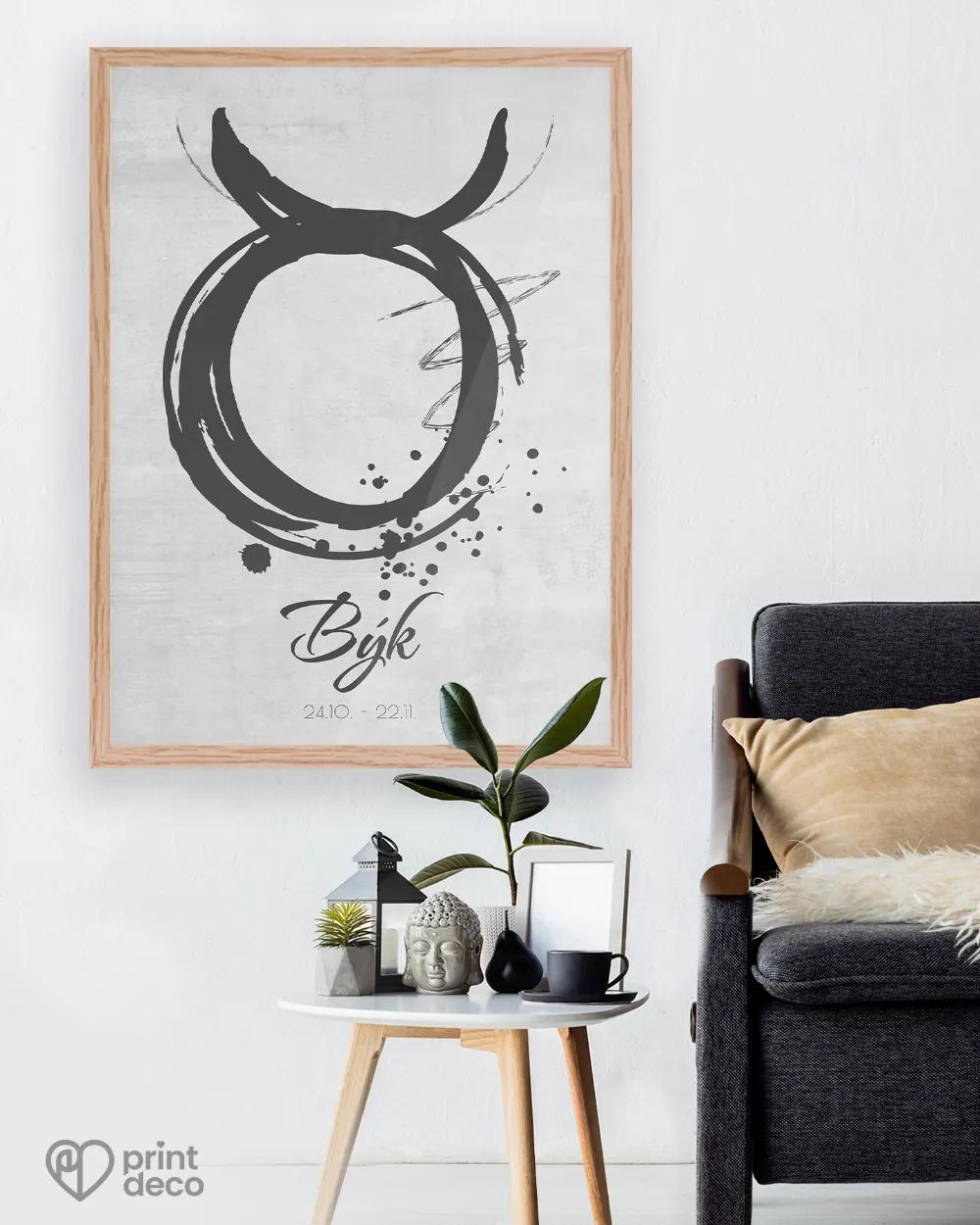 Plakát se znamením Býk - motiv 2 2/3