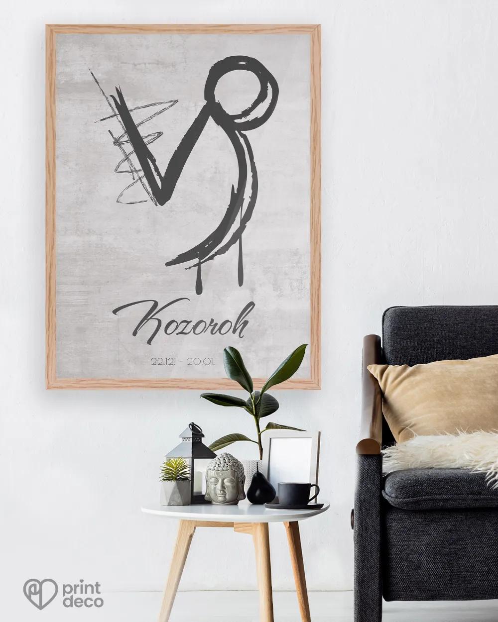 Plakát se znamením Kozoroh - motiv 2 2/3