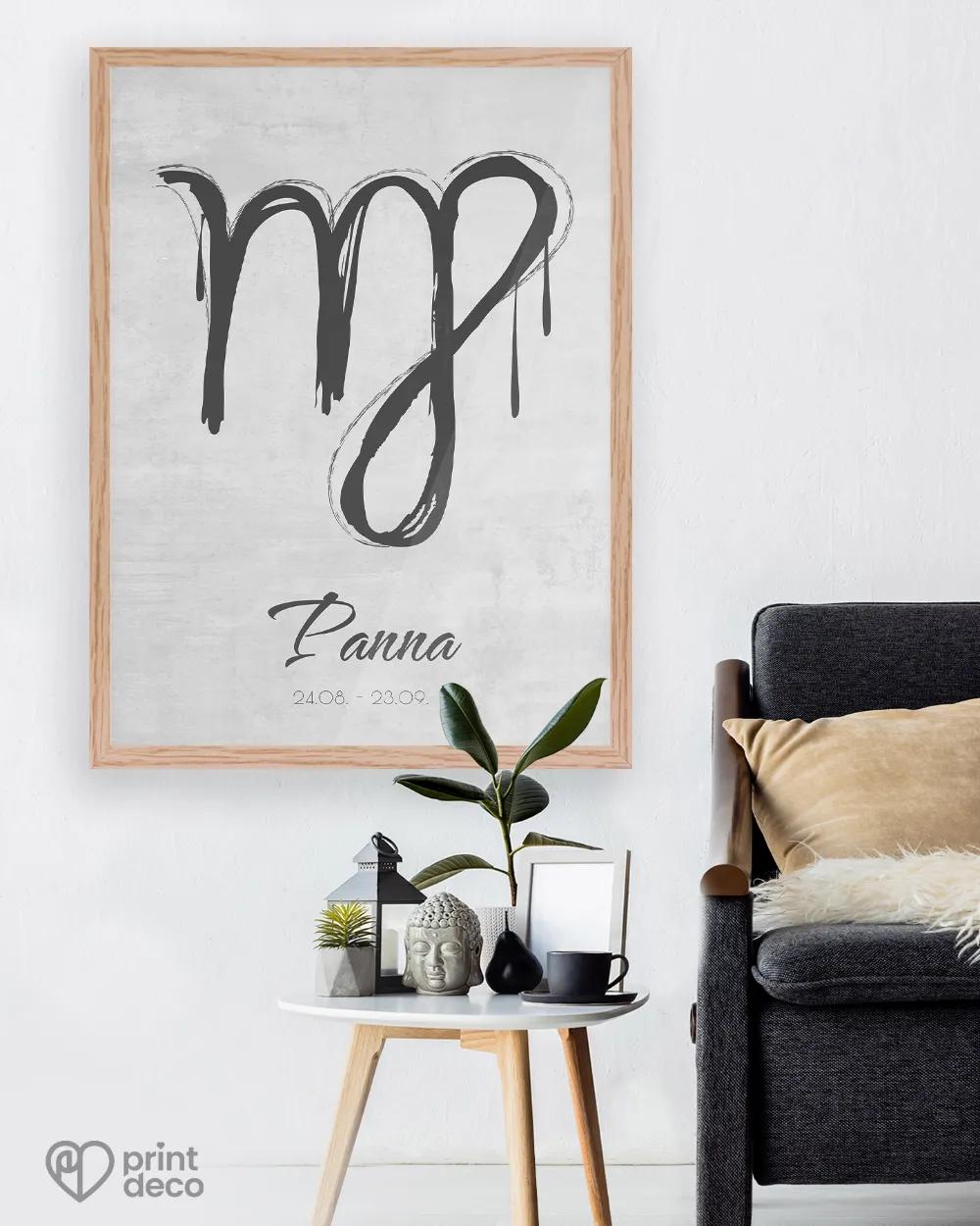 Plakát se znamením Panna - motiv 2 2/3