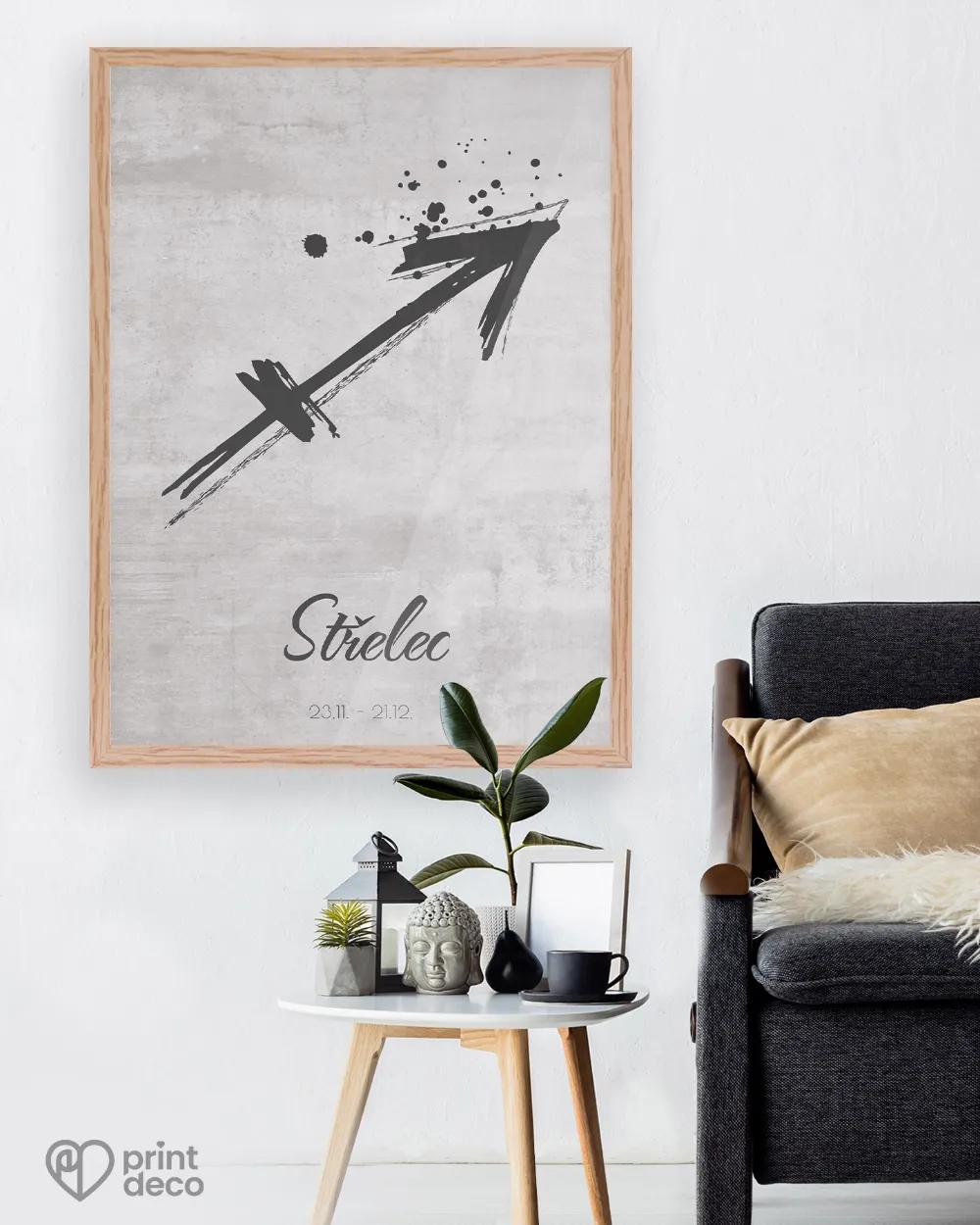 Plakát se znamením Střelec - motiv 2 2/3