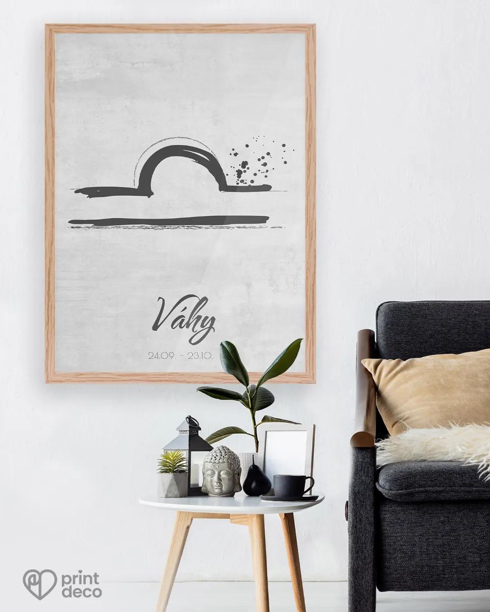 Plakát se znamením Váhy - motiv 2 2/3