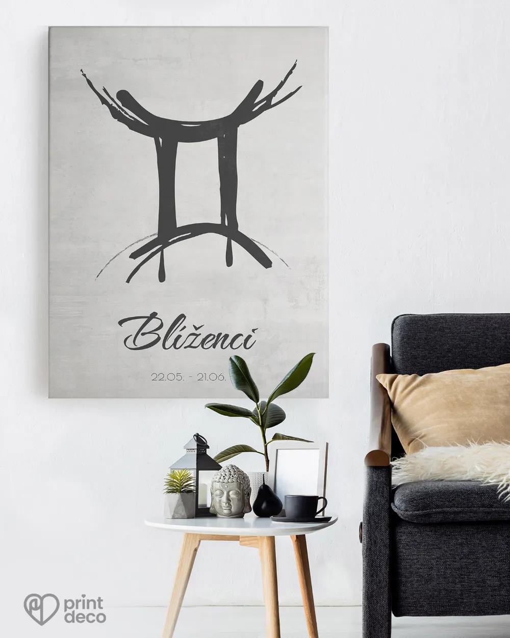 Plakát se znamením Blíženci - motiv 2 1/3