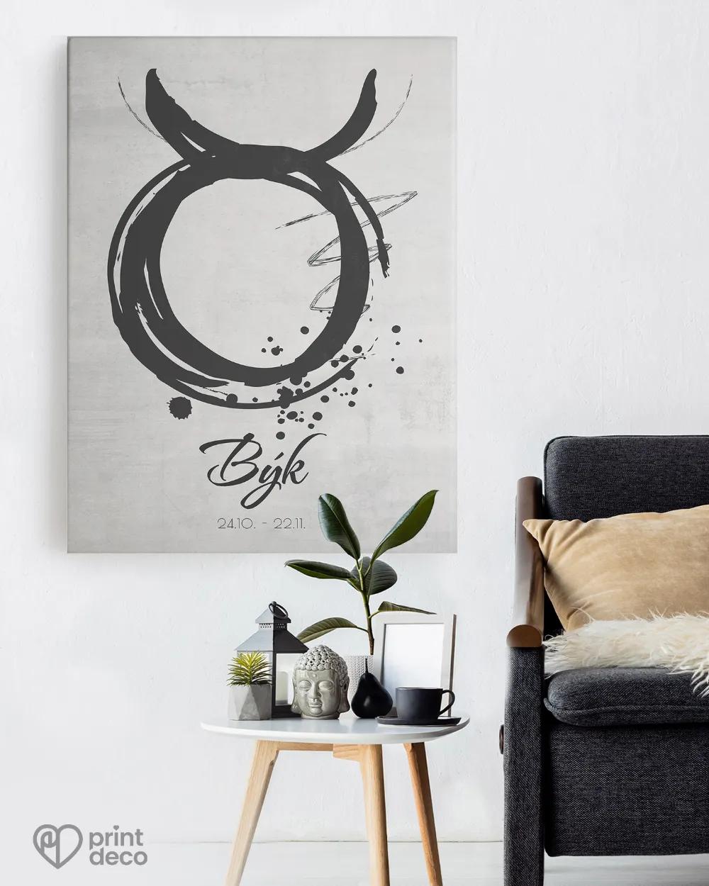 Plakát se znamením Býk - motiv 2 1/3