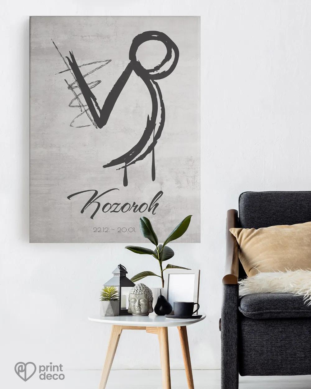 Plakát se znamením Kozoroh - motiv 2 1/3