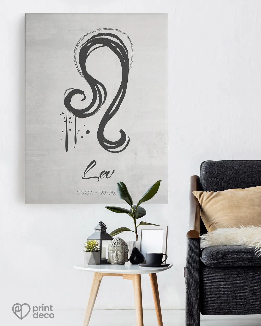 Plakát se znamením Lev - motiv 2 1/3