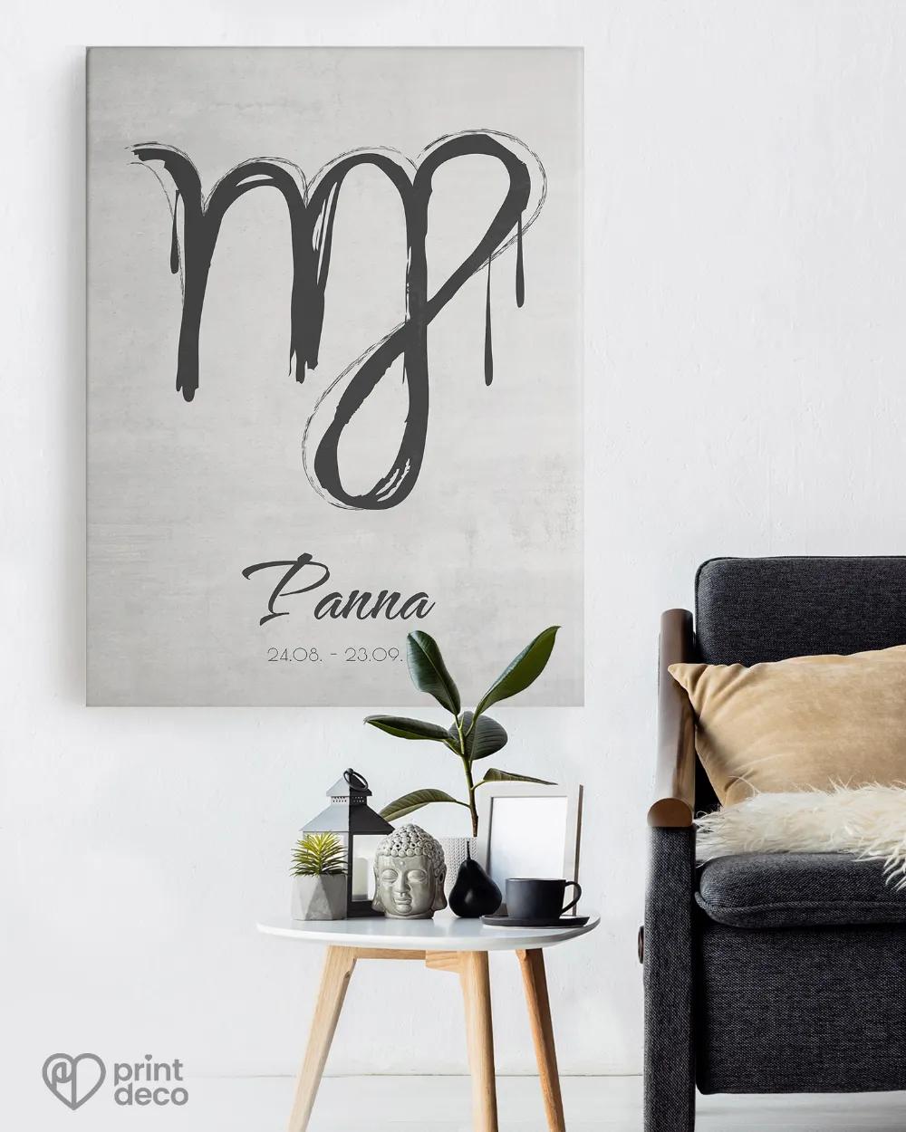 Plakát se znamením Panna - motiv 2 1/3