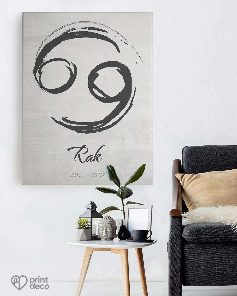 Plakát se znamením Rak - motiv 2 1/3