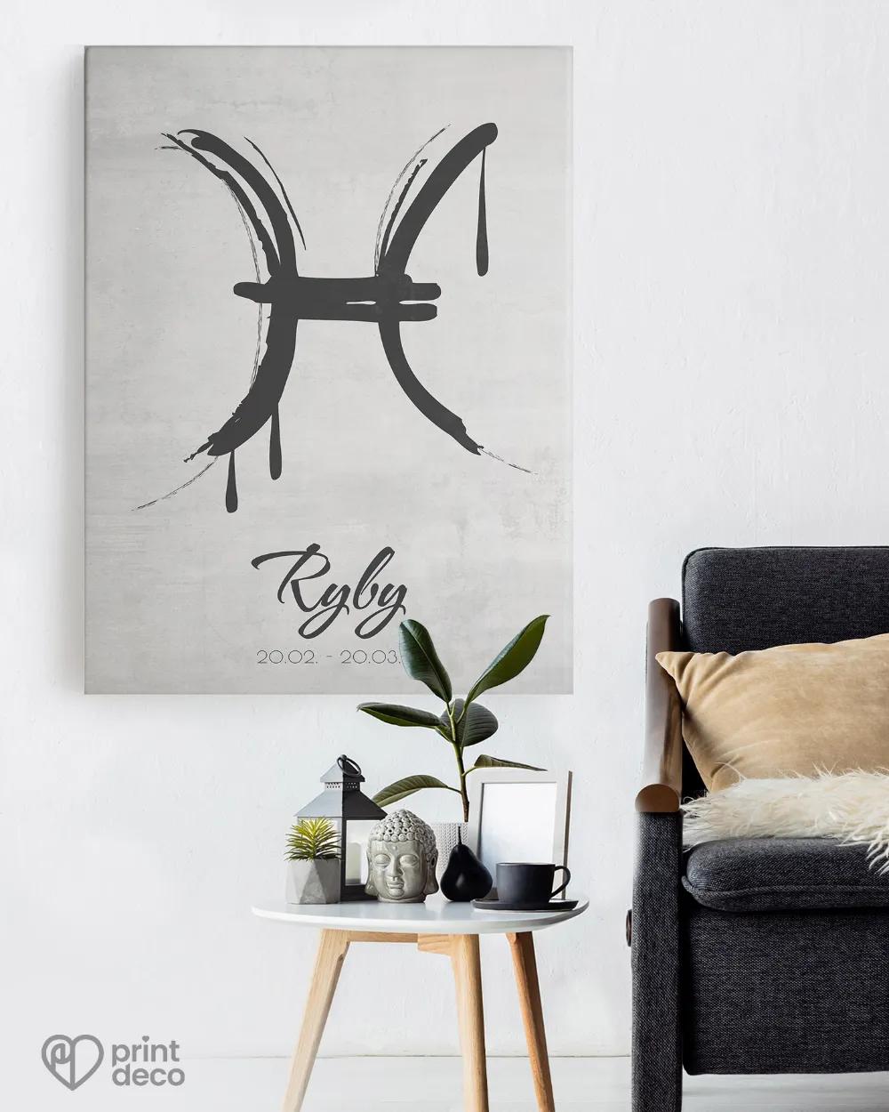 Plakát se znamením Ryby - motiv 2 1/3