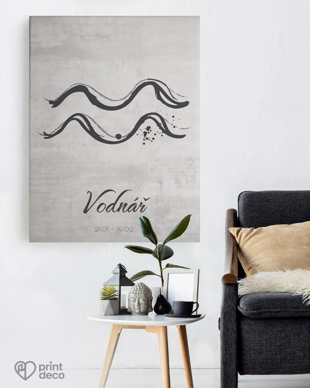 Plakát se znamením Vodnář - motiv 2 1/3