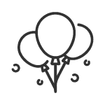 Jednobarevné balóny