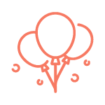 Jednobarevné balóny