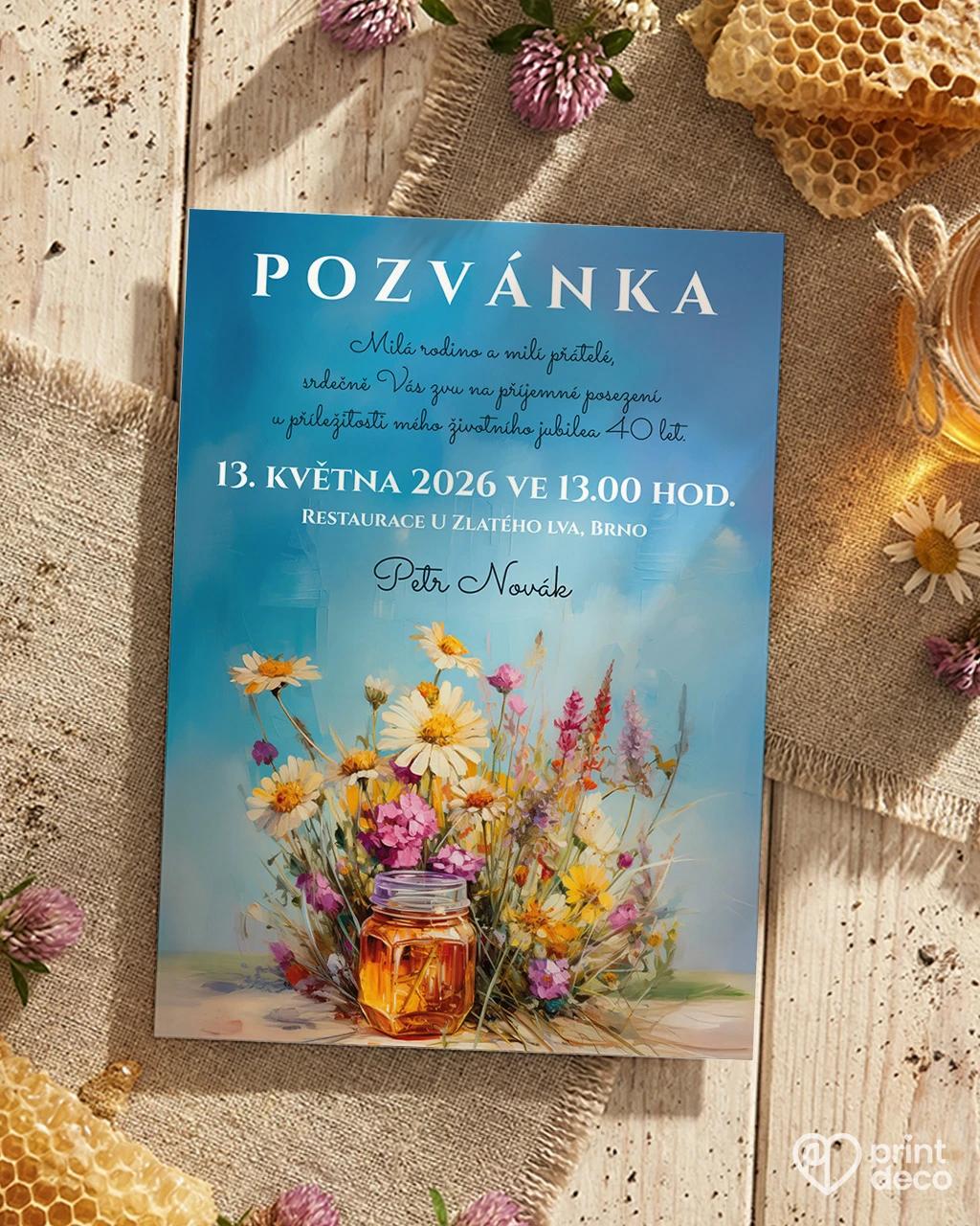 Pozvánka na narozeniny pro včelaře 01