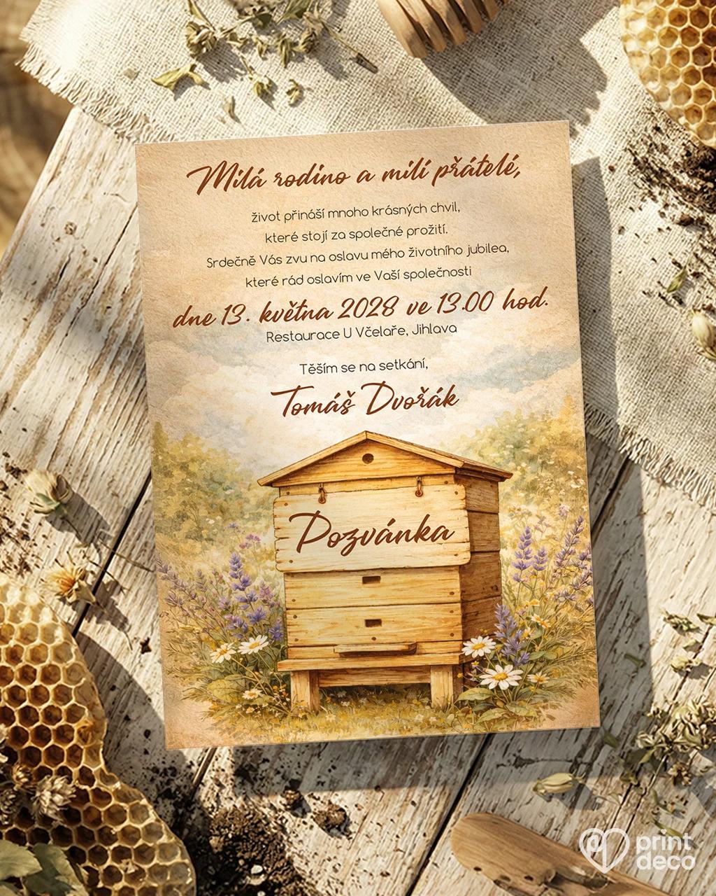 Pozvánka na narozeniny pro včelaře 05